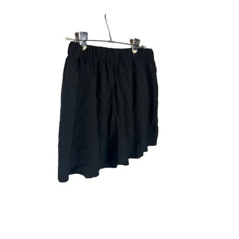 Chartou Collection Black FLOWY SHORTS Swim Cover Up Elastic Waist Size XL‎ NWT